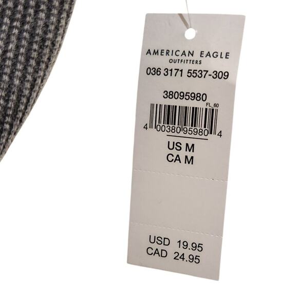 American Eagle Gray Knit Rib Racerback High Neck Casual Crop Tank Top Medium - Picture 7 of 7